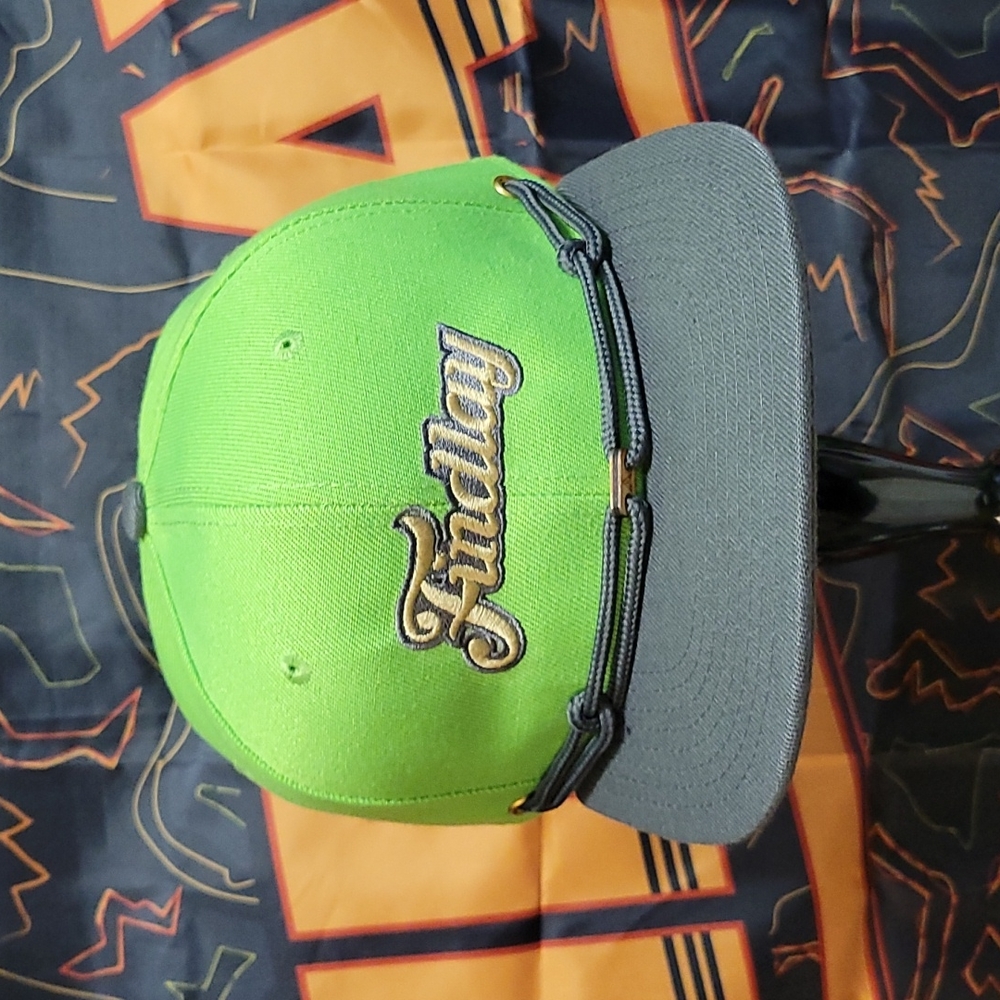 Findlay Hats Snapback Script Green Gray Gold